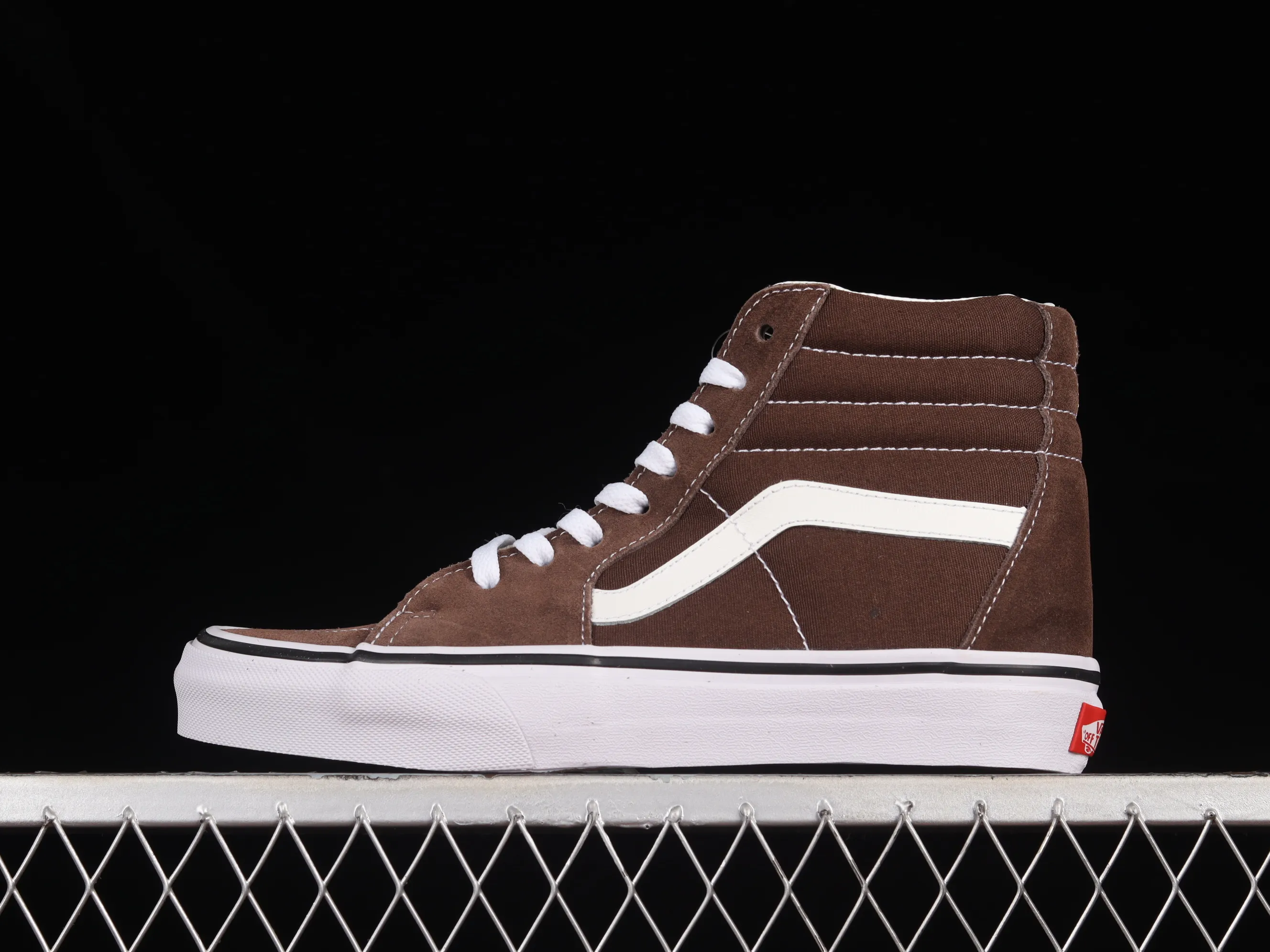 All Categories Vans Vans Series Vans Hi Vans High Top Vans Sk8-Hi Mocha Brown Vans Official Japanese Style High Top Casual Canvas Shoes VN0A5JMJ8EE